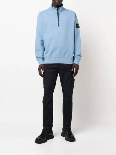 Stone Island logo-patch cargo trousers outlook