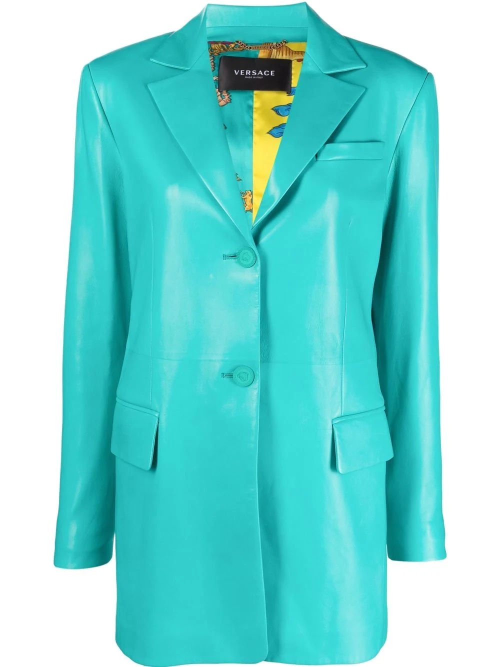leather blazer jacket - 1
