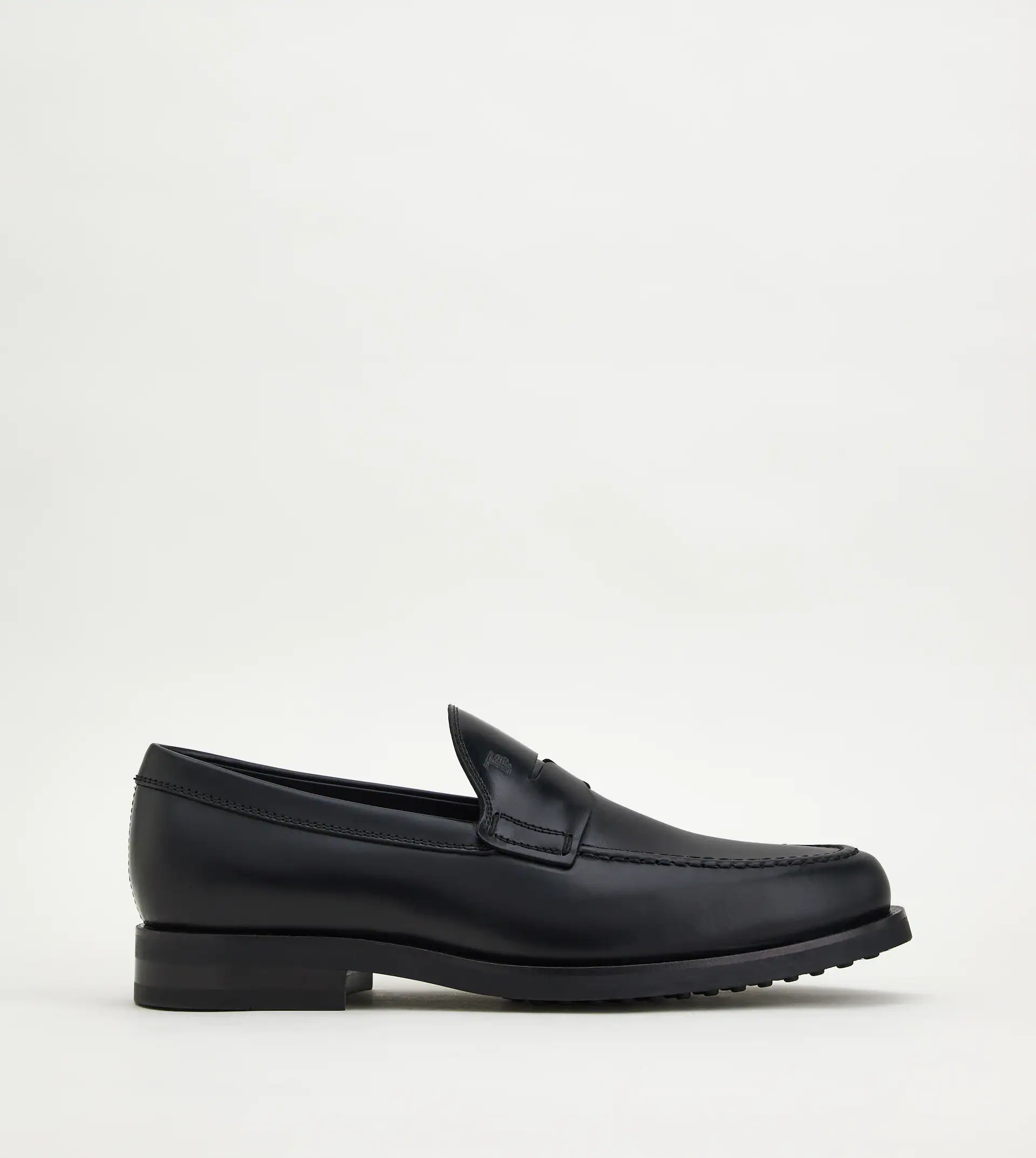 LEATHER LOAFERS - BLACK - 1