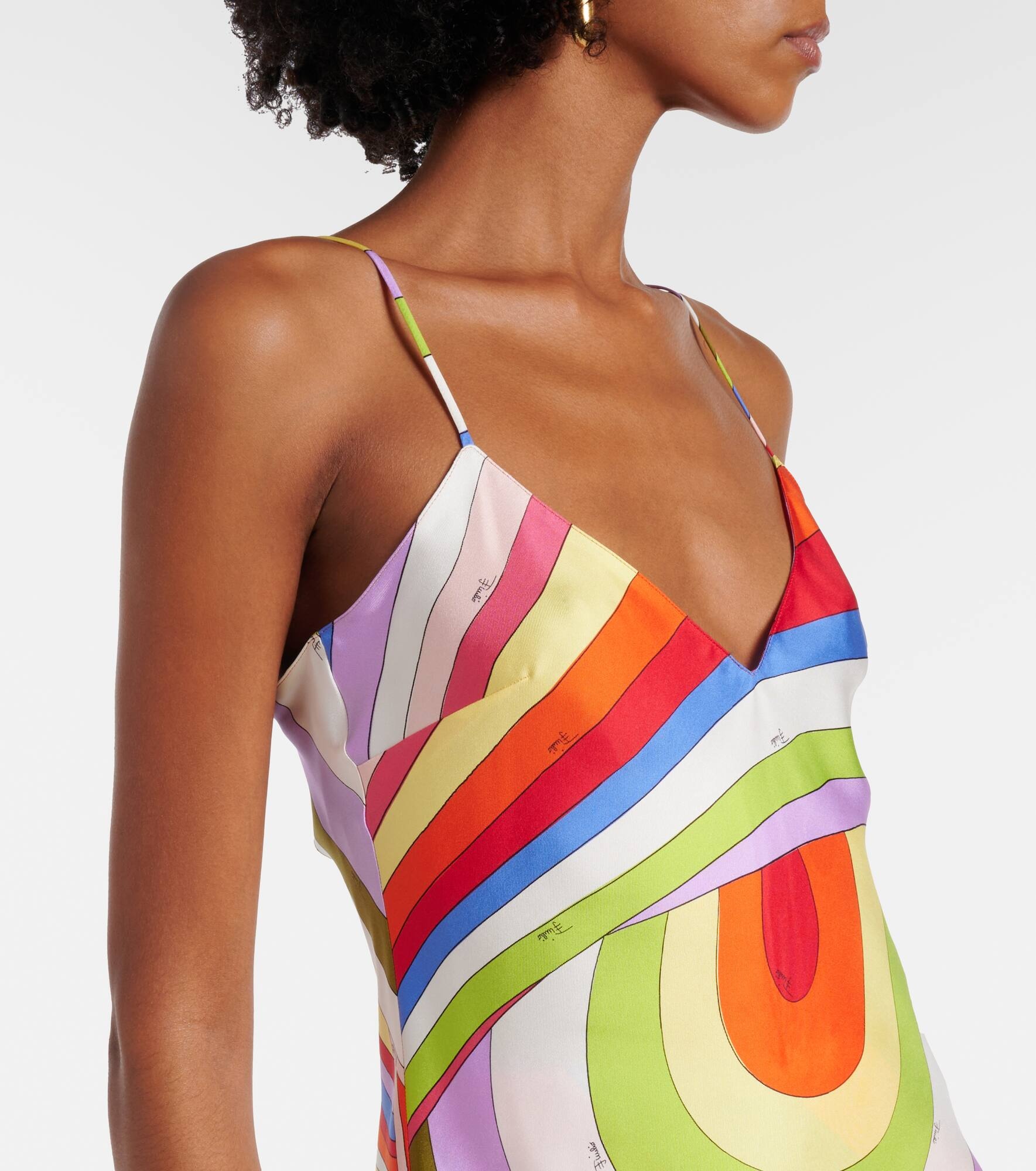 Iride silk twill camisole - 4