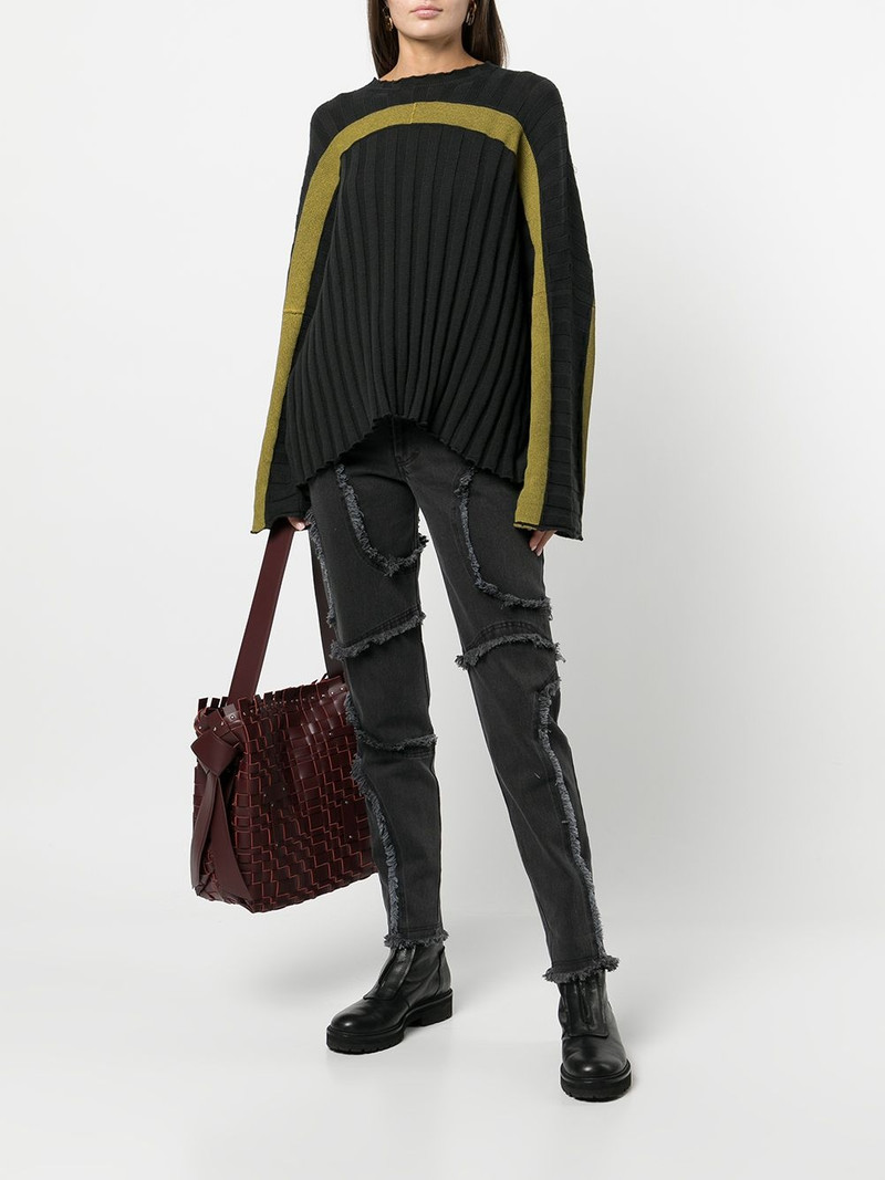 ECKHAUS LATTA seam-detail cropped jeans outlook