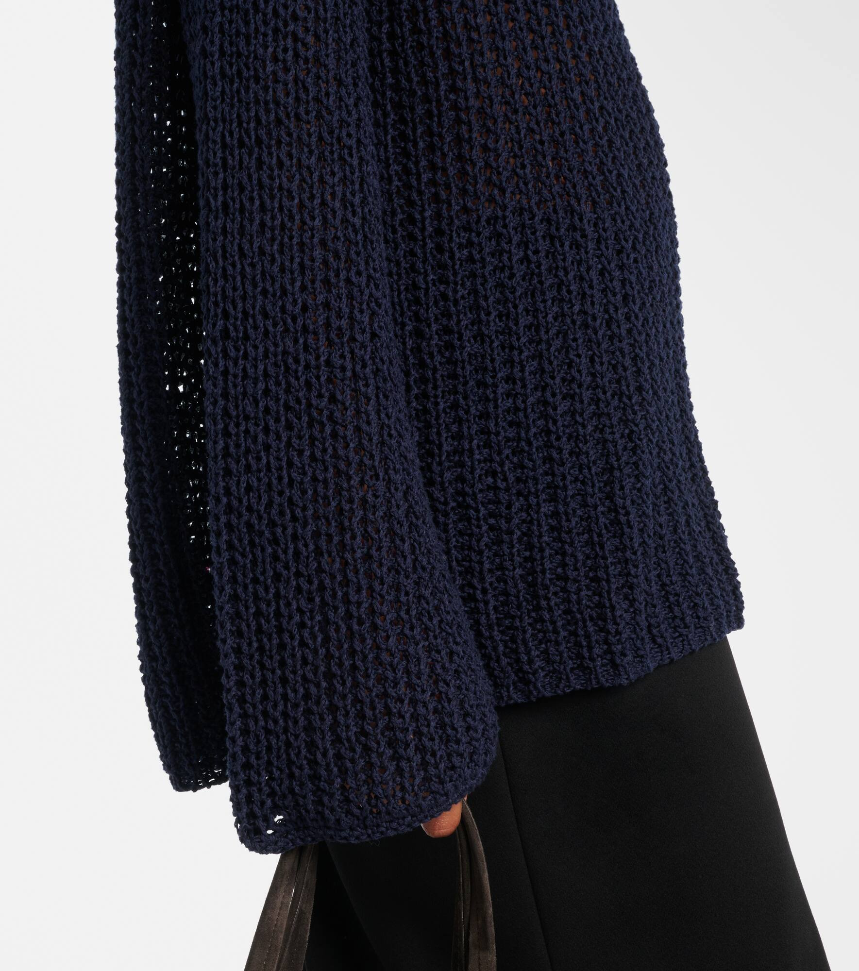 Elowen open-knit cotton-blend sweater - 5