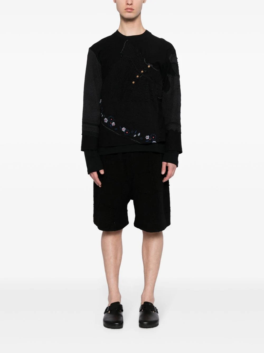 ELASTICATED-WAISTBAND COTTON SHORTS - 2