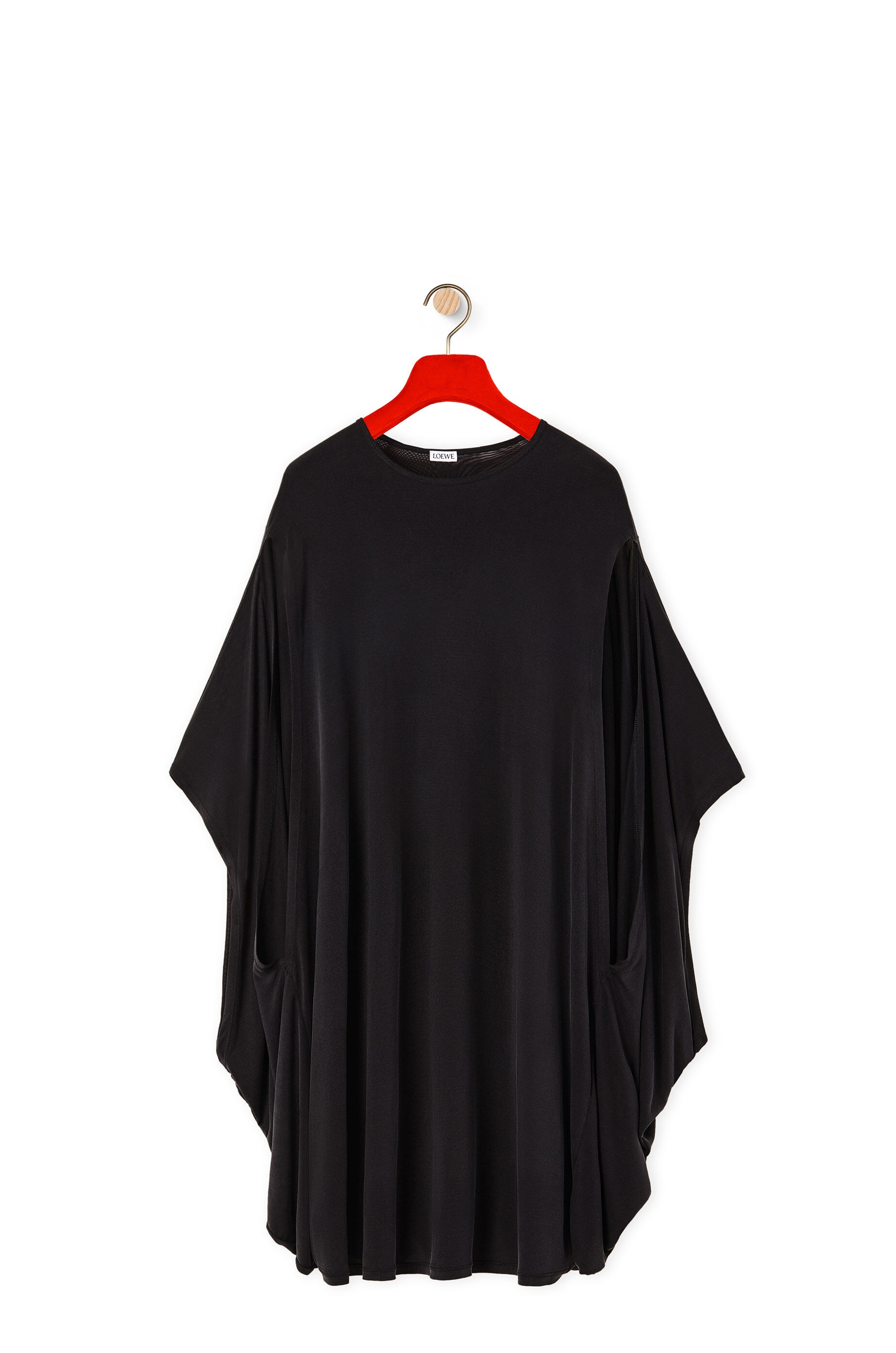 Kimono sleeve dress in silk - 1