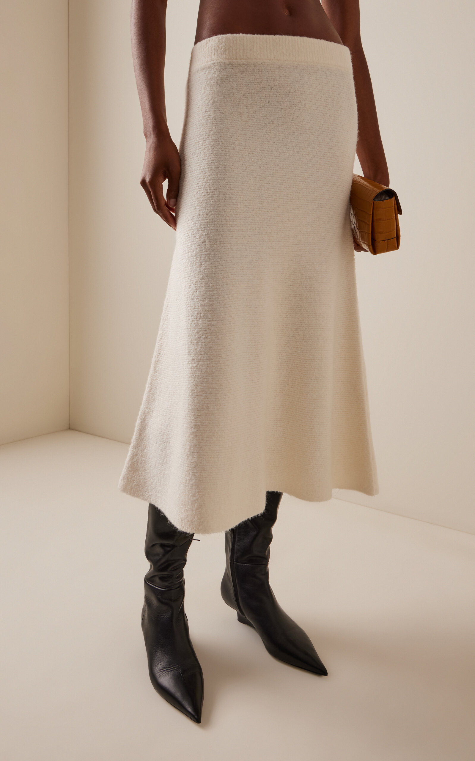 Campbell Knit Maxi Skirt ivory - 3