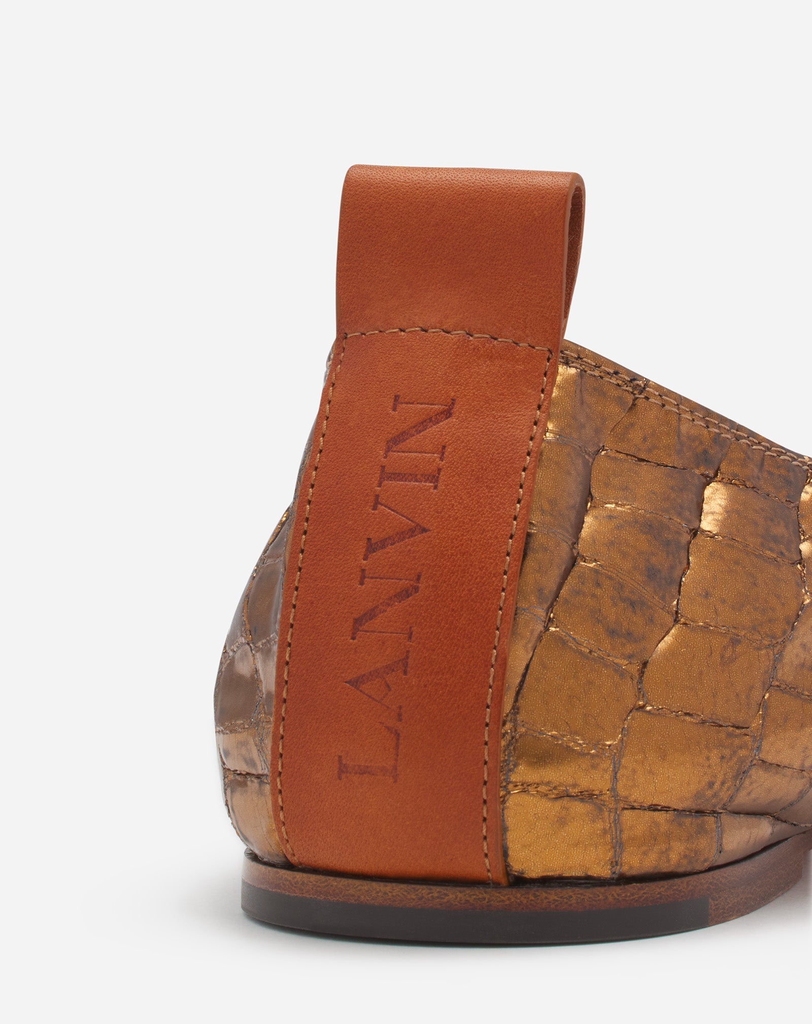 THE BALLERINA IN CROCODILE-EFFECT LEATHER - 5