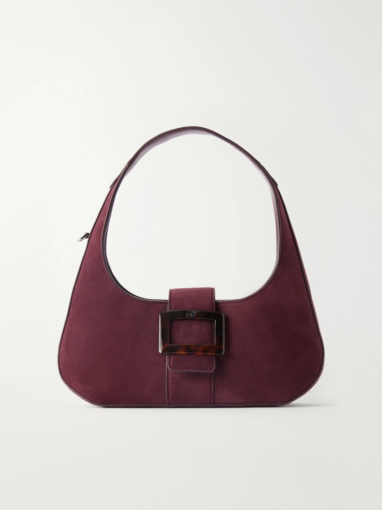 Belle Vivier Suede Shoulder Bag - 1