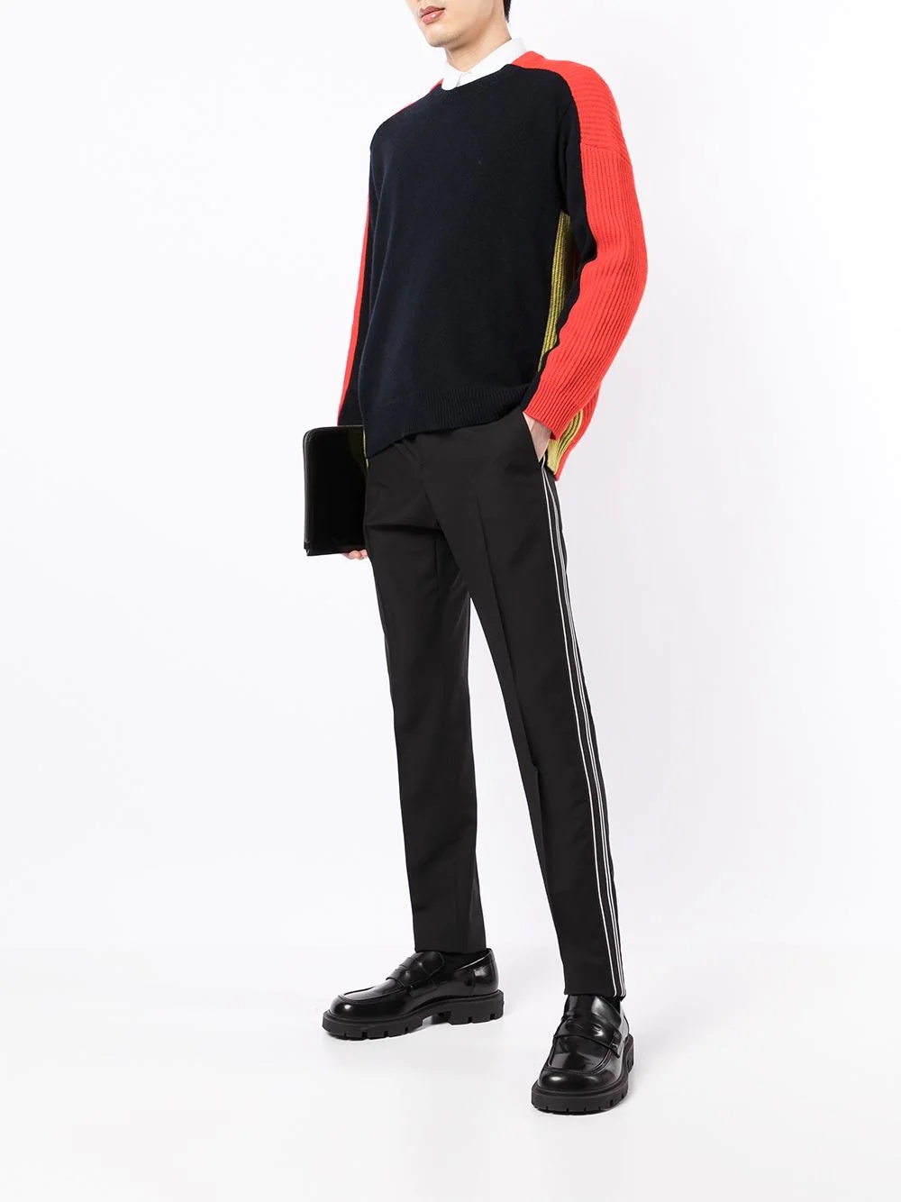 side-stripe tailored trousers - 3