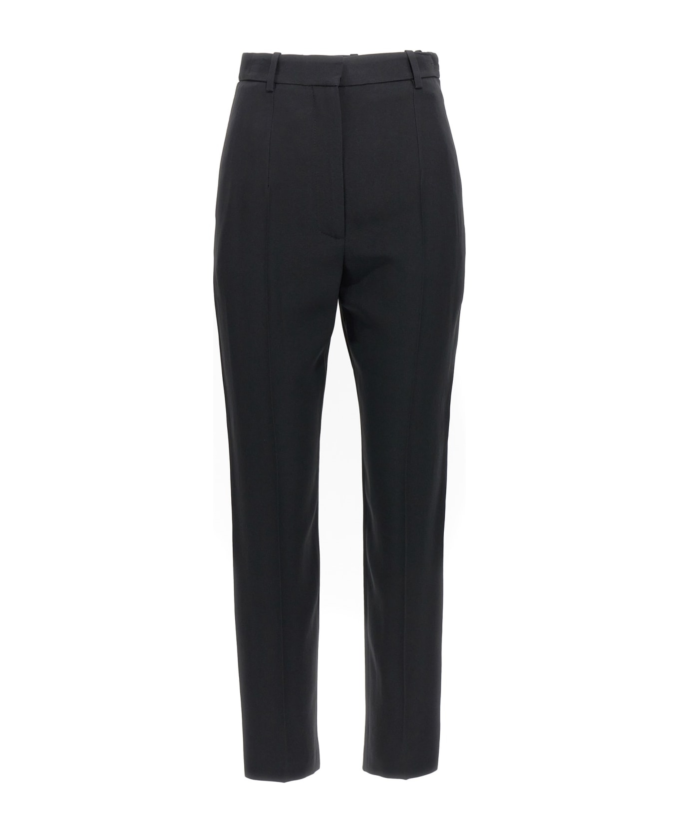 Crepe Pants With Straight Legs - 1