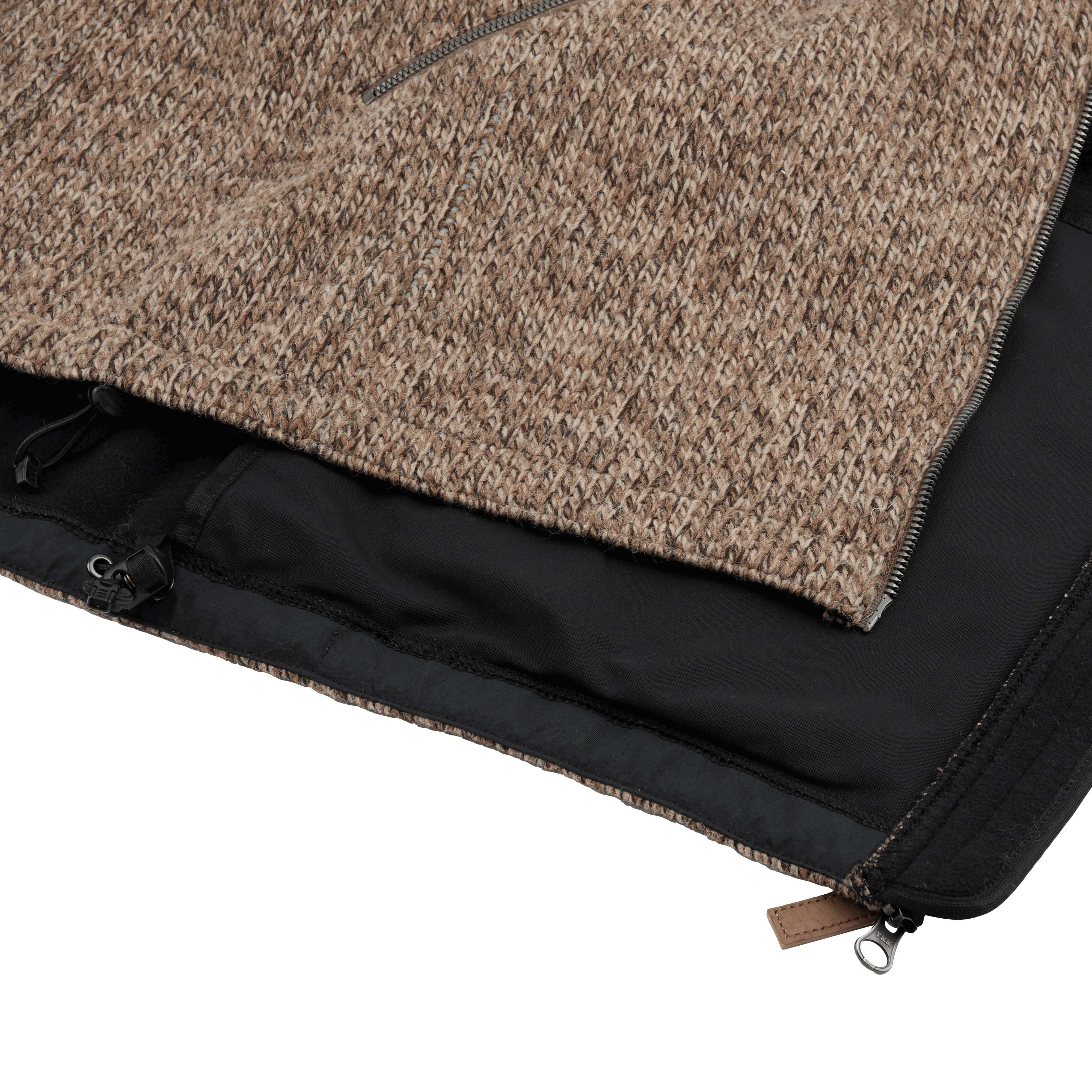Vindur Fleece lined hooded wool jacket (Unisex) - 4