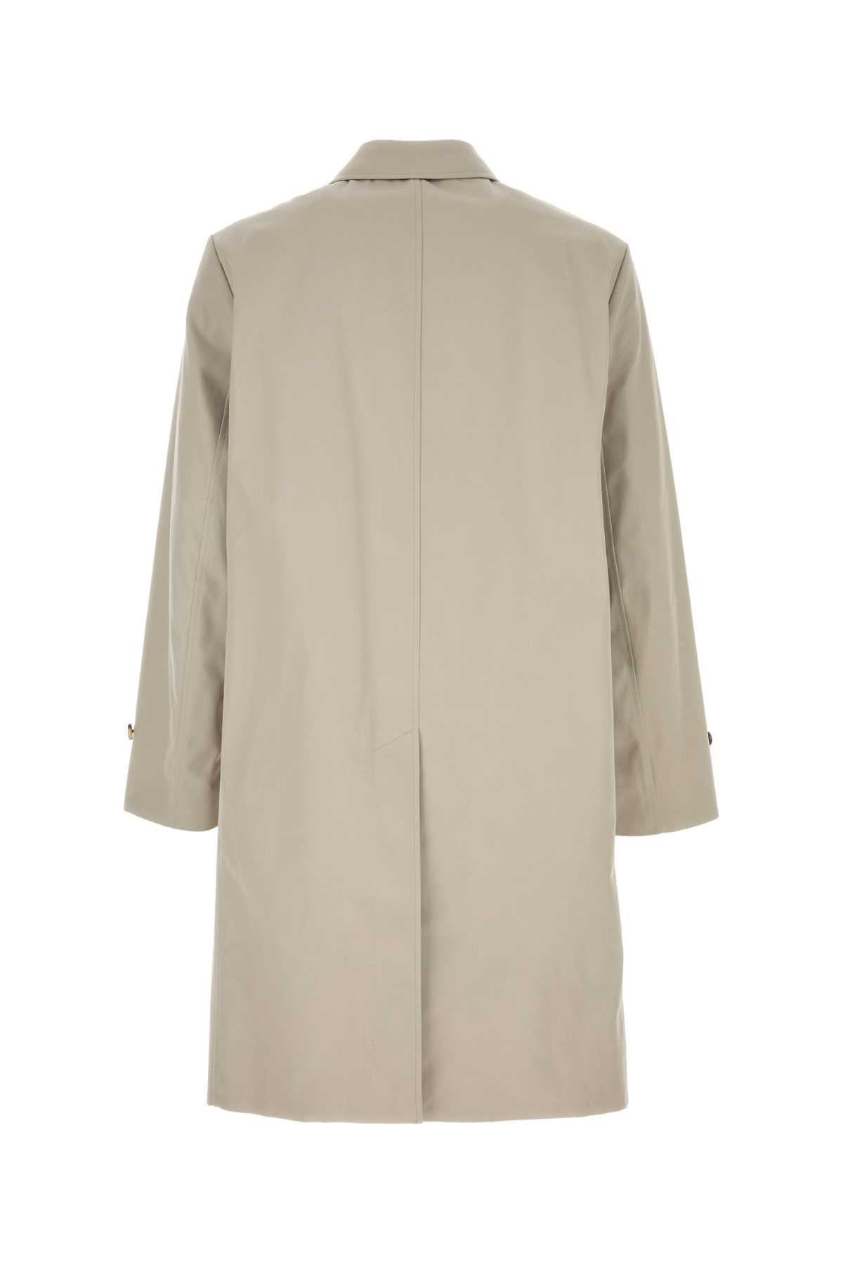 Burberry Men Dove Grey Polyester Blend Trench Coat - 2