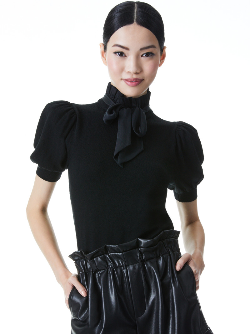 CHASE PUFF SLEEVE SWEATER - 1