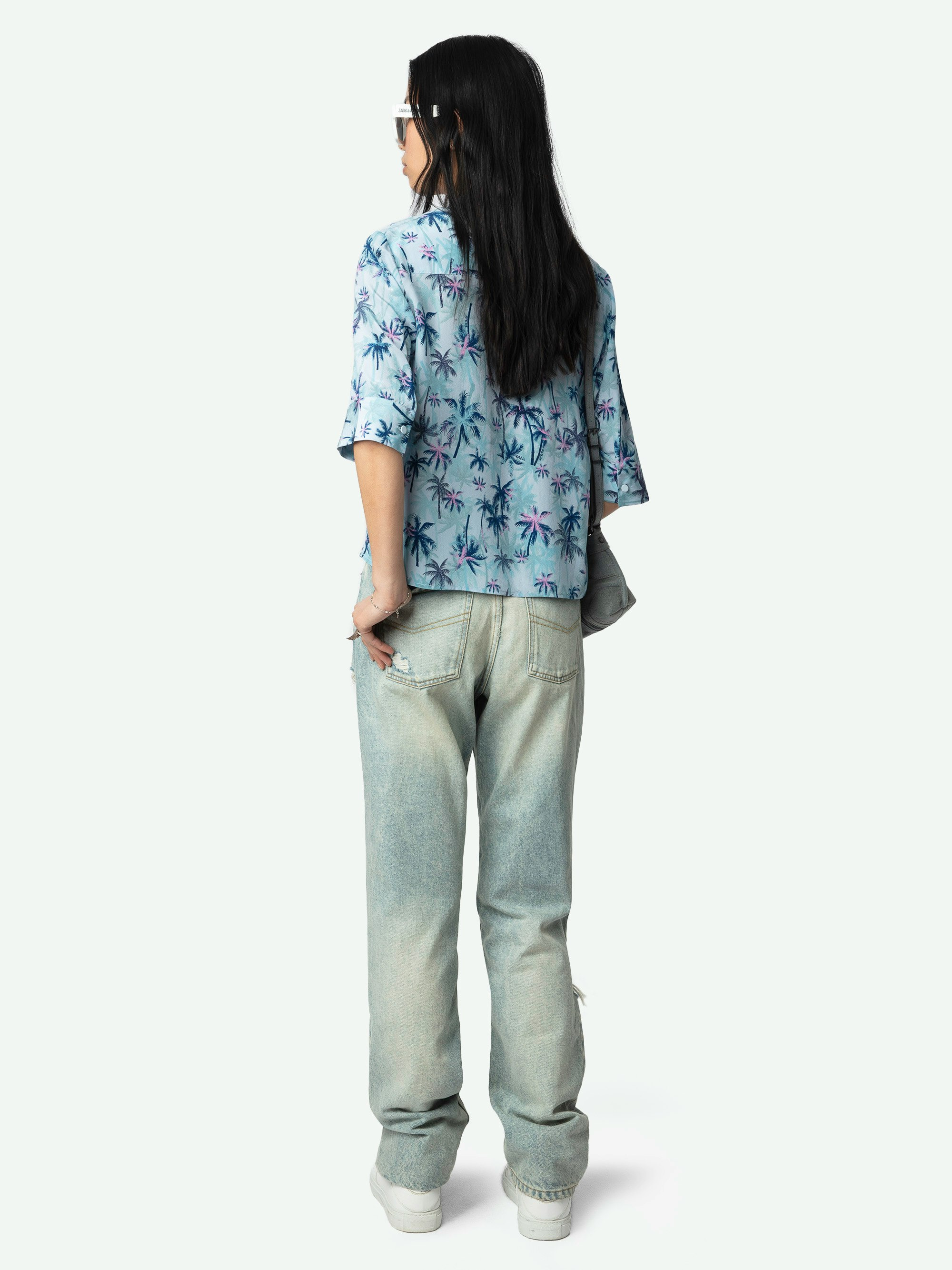Telmos Resort Printed Silk Blouse - 3