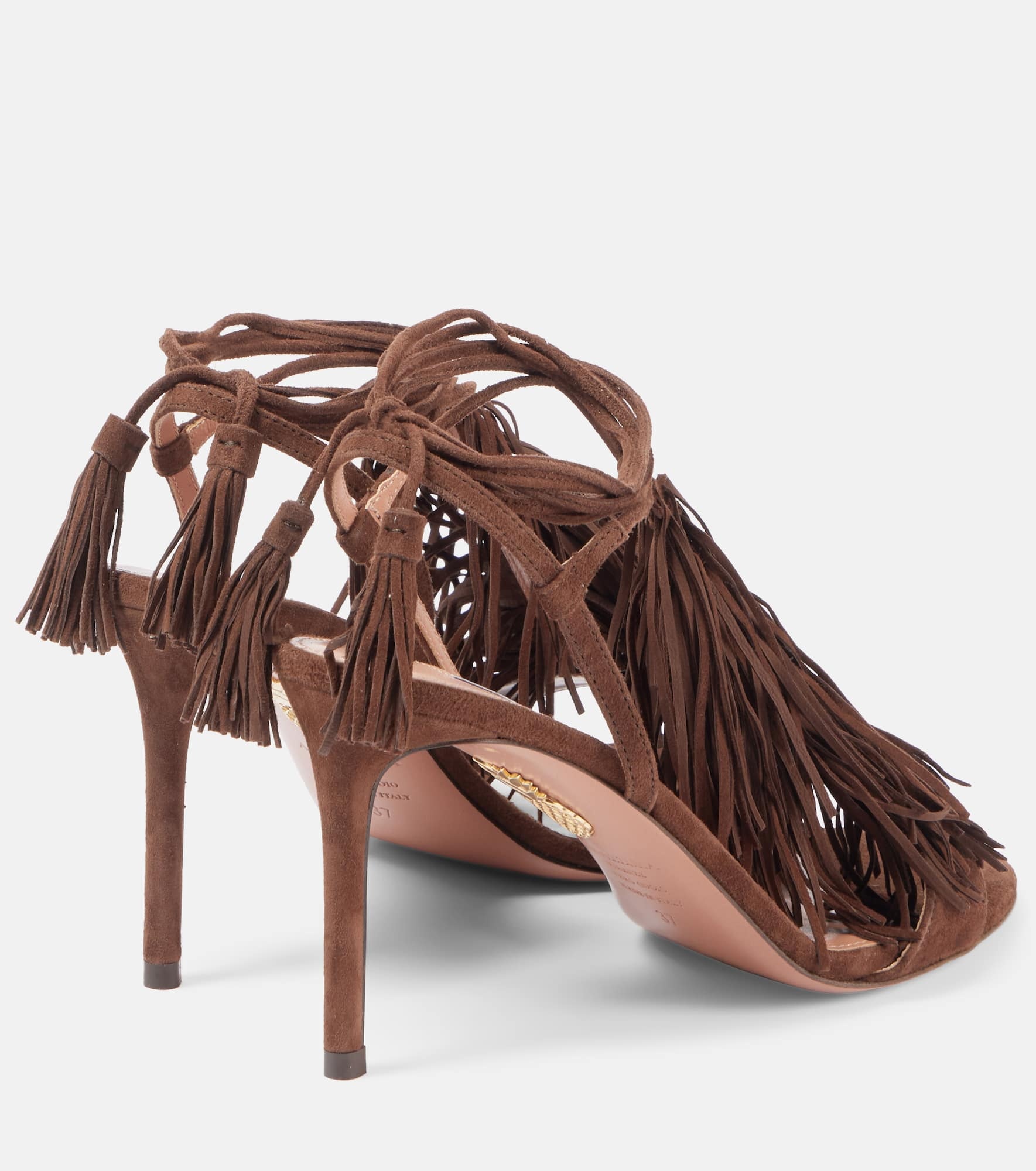 Gytane 85 fringed suede sandals - 2