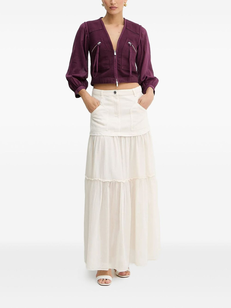 PINKO V-neck puff-sleeve top outlook