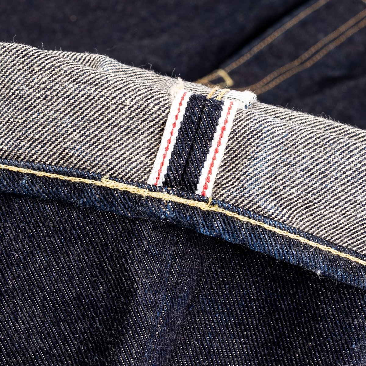 IH-666S-19L 19oz Left Hand Twill Selvedge Denim Slim Straight Cut Jeans - Indigo - 10