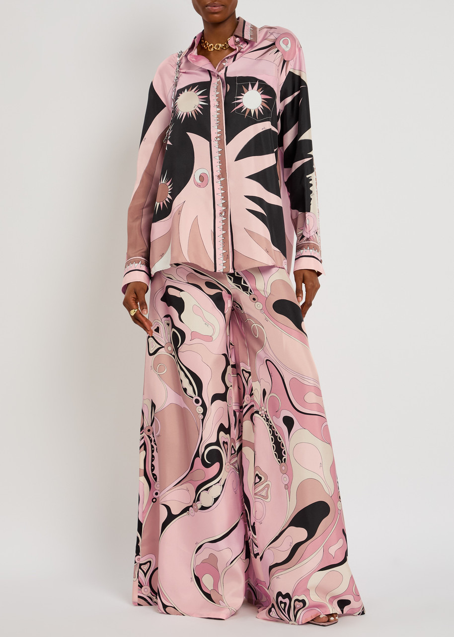 Pucci Stella Printed Silk-twill Shirt - 4