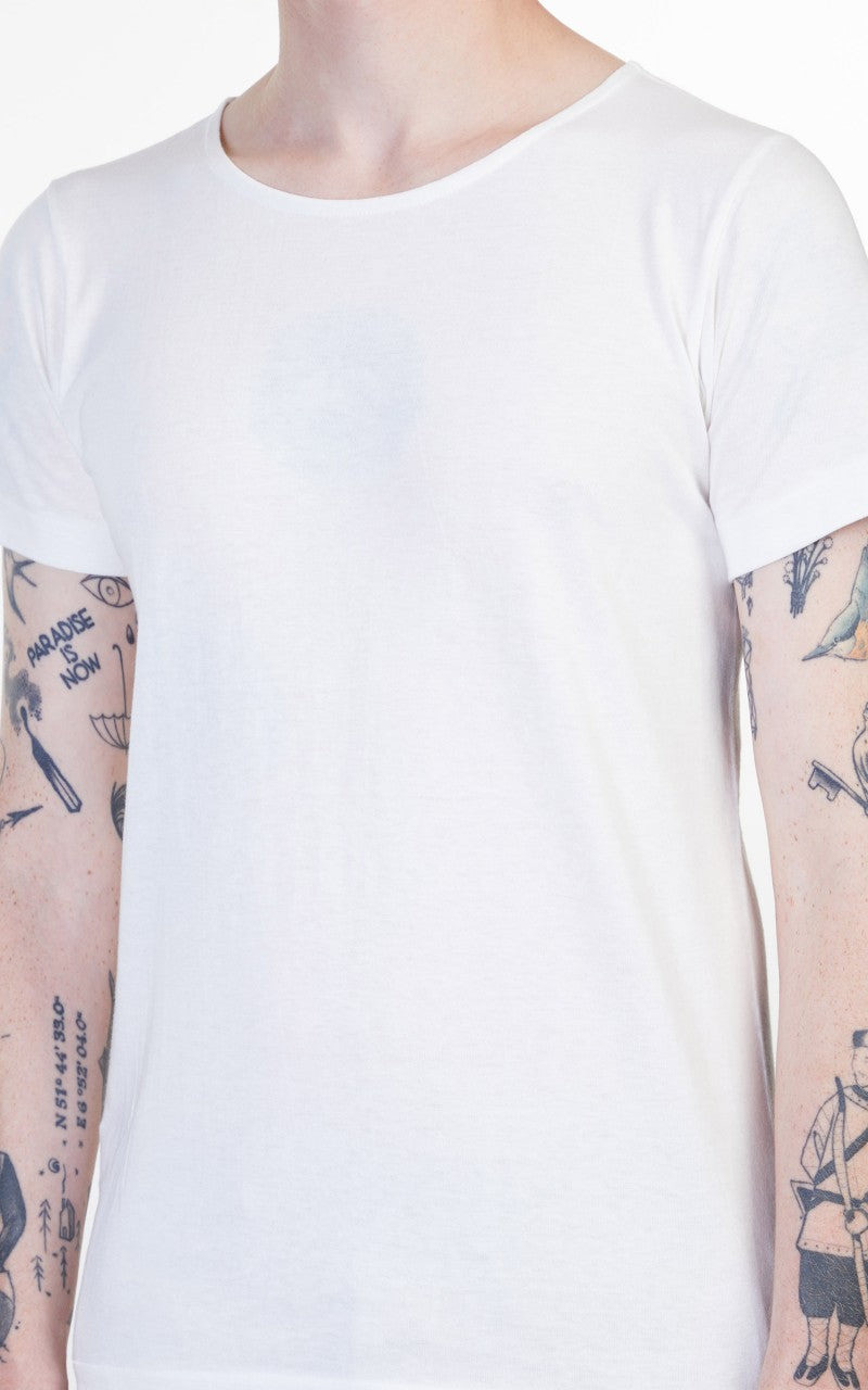 MERZ B. SCHWANEN 114 LOOPWHEELED 1920S TEE WHITE 4