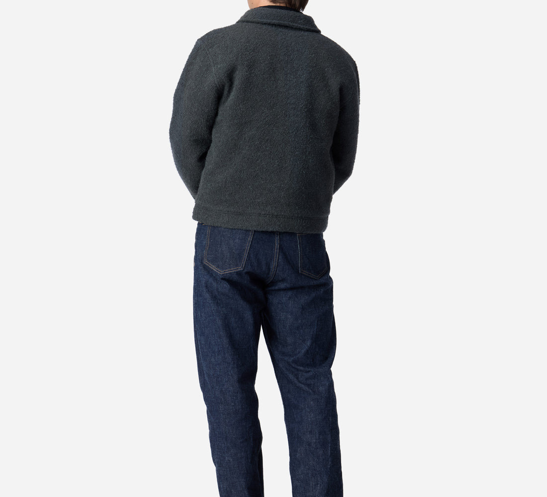 Club Jacket - Charcoal Boucle - 2