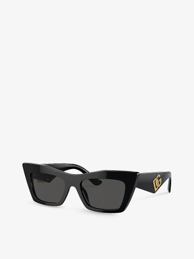 Dolce & Gabbana DG4435 cat-eye frame acetate sunglasses outlook