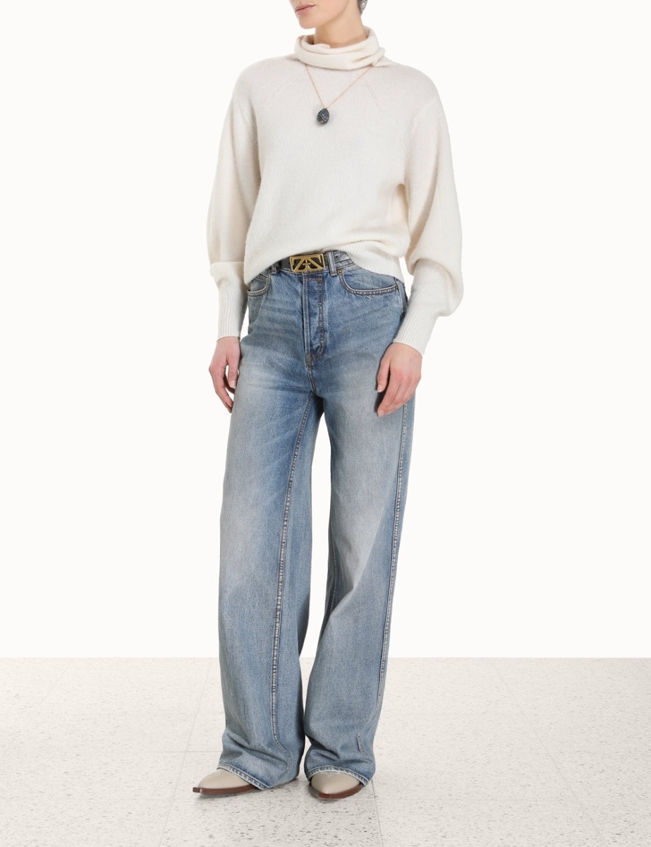 LYRICAL BRUSHED WOOL SWEATER - 2