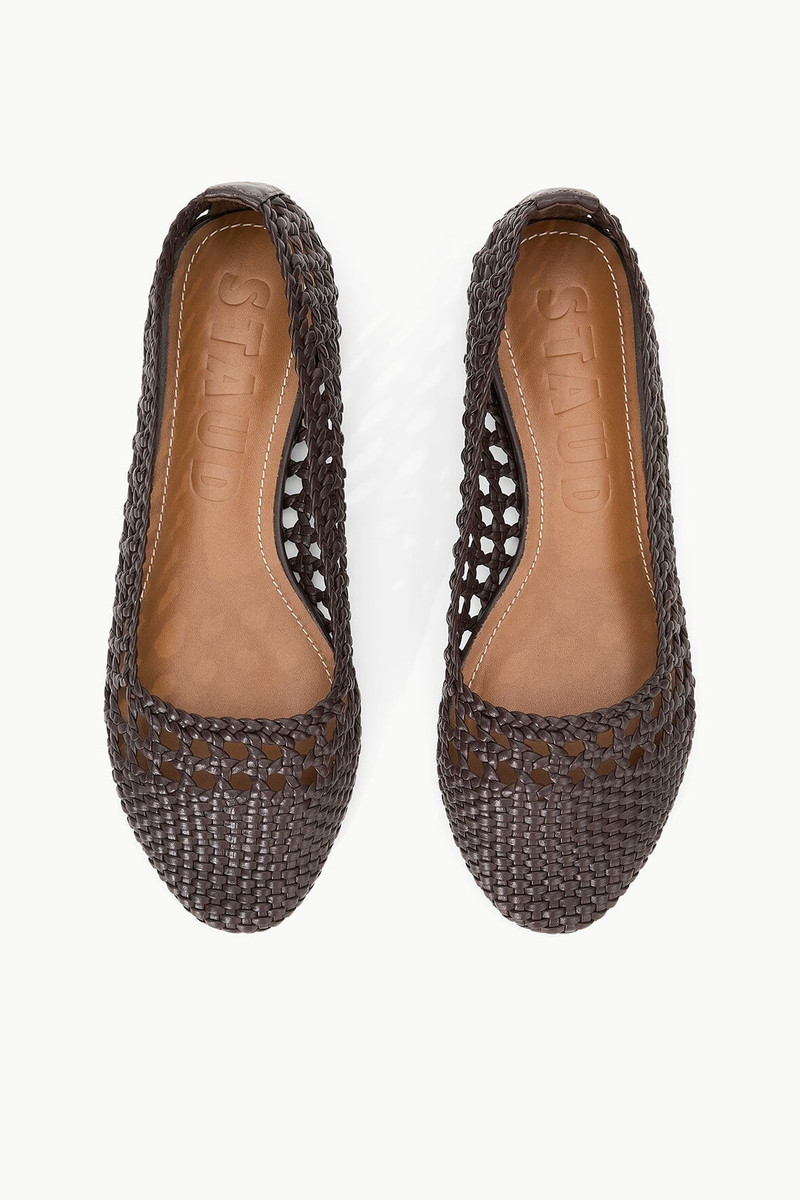 STAUD NELL CROCHET BALLERINA ESPRESSO 7