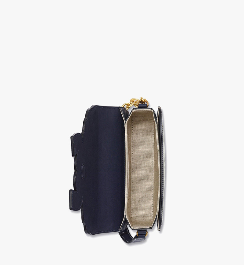Himmel Crossbody in Leather and Laurel Flocking 4