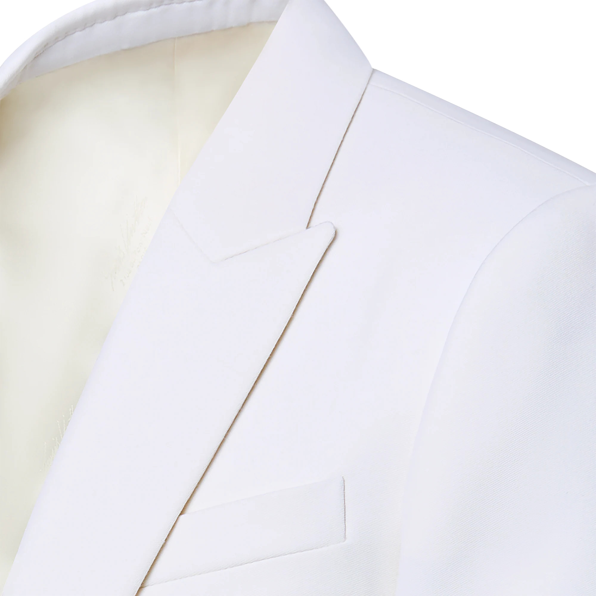 Single-Breasted Wool Blend Evening Jacket - 3