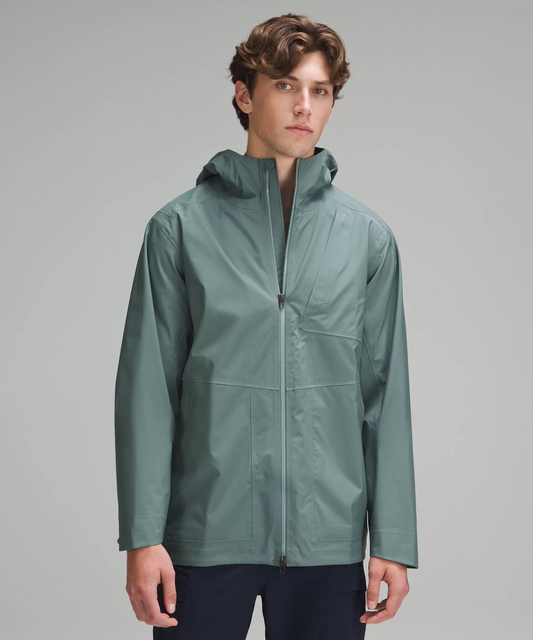 Waterproof Full-Zip Rain Jacket - 1