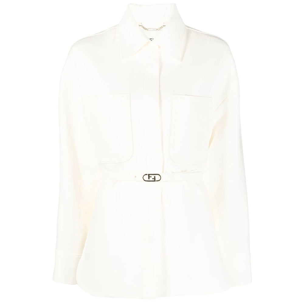 Fendi Neutrals Jackets - Fitted Jackets Women - 1