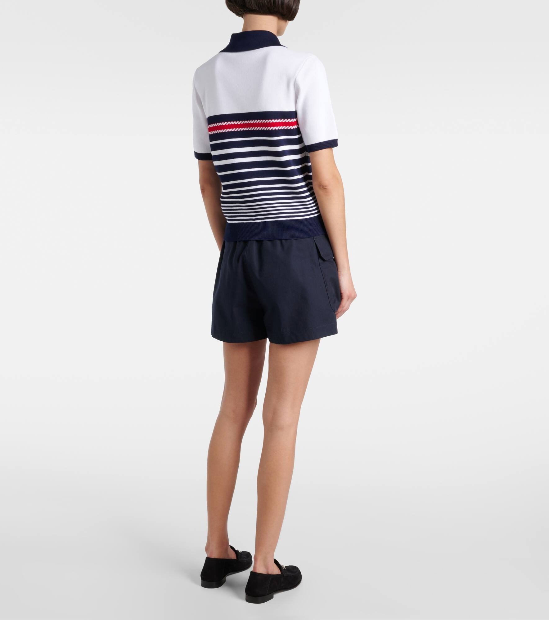 Intarsia cotton polo shirt - 3