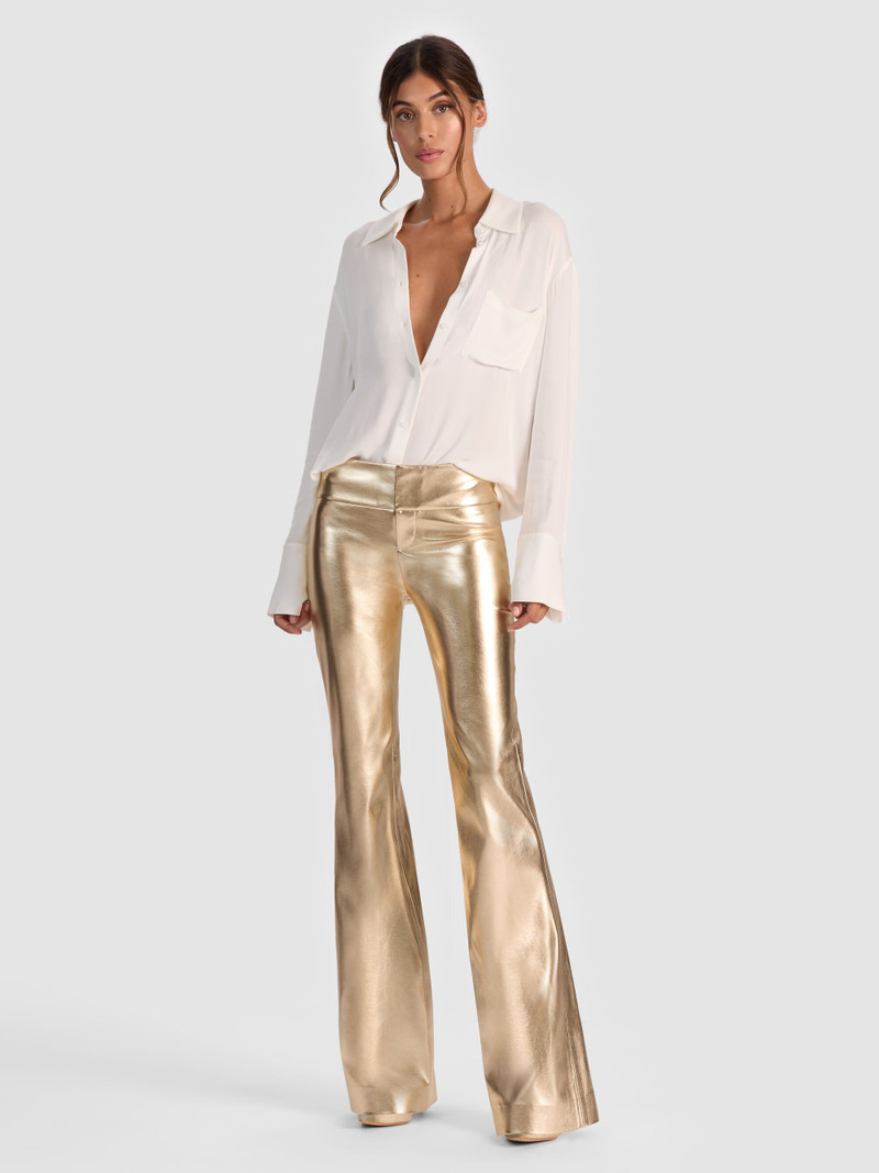 OLIVIA VEGAN BOOTCUT PANT 3