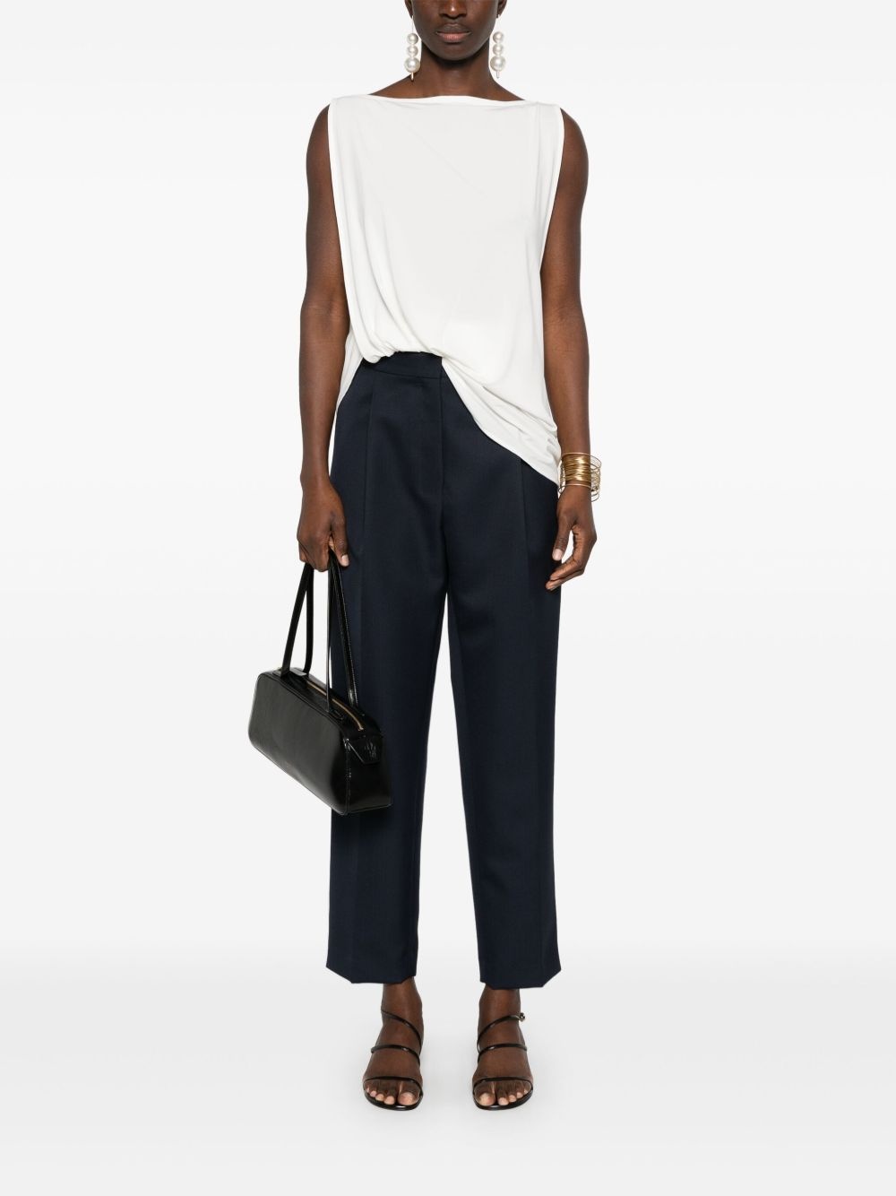 pleat-detail trousers - 2