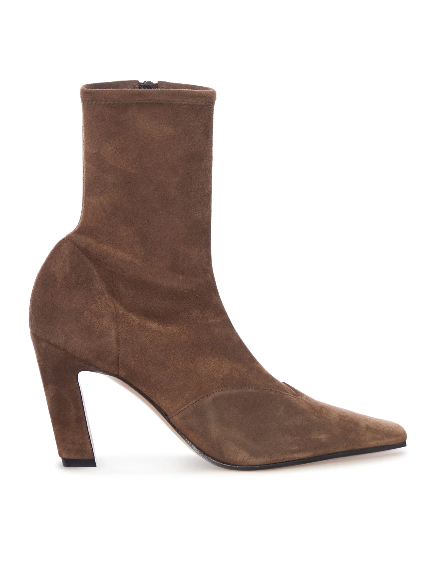 SUEDE ANKLE BOOT WITH HEEL - 1