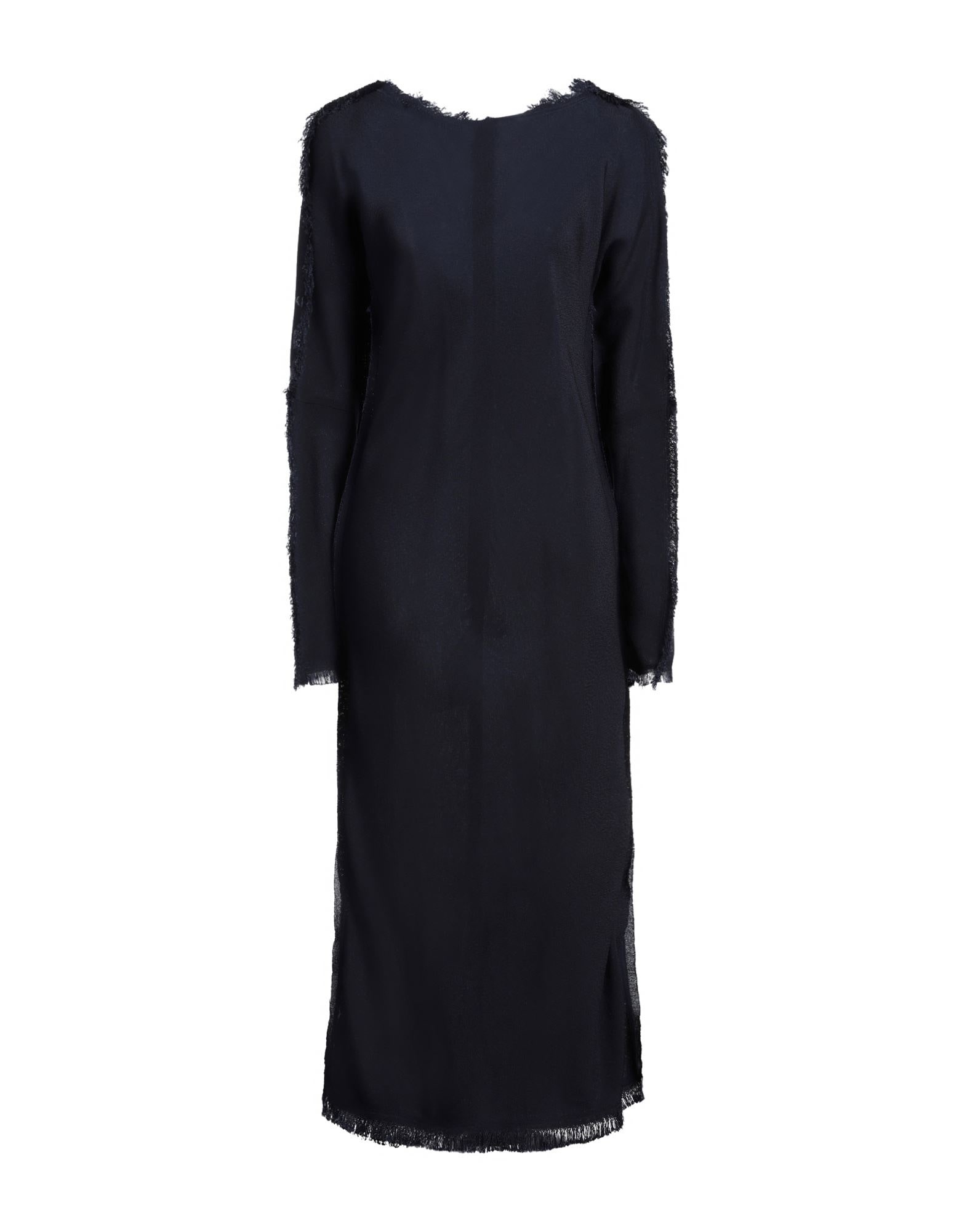 Navy blue Women's Long Dress - 1