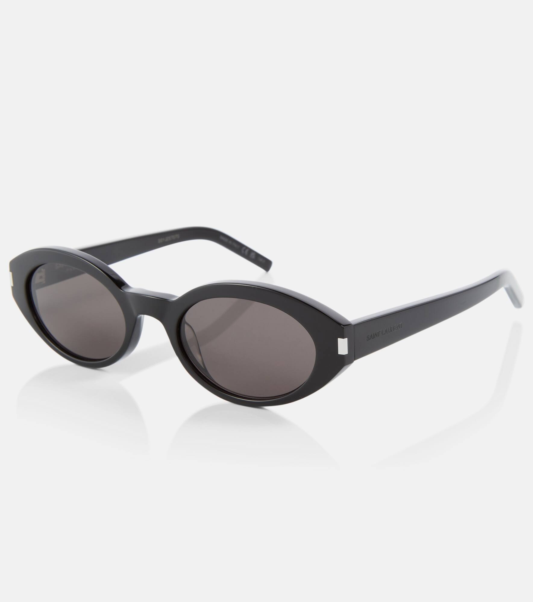 Oval acetate sunglasses - 4