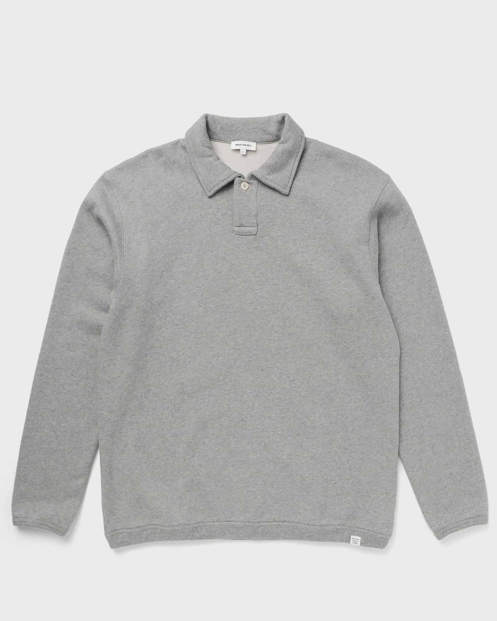 Hjartdal Brushed Diagonal Cotton Fleece Polo - 1