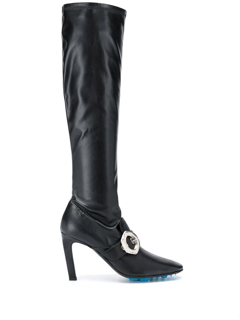 buckle-detail over-the-knee boots 1