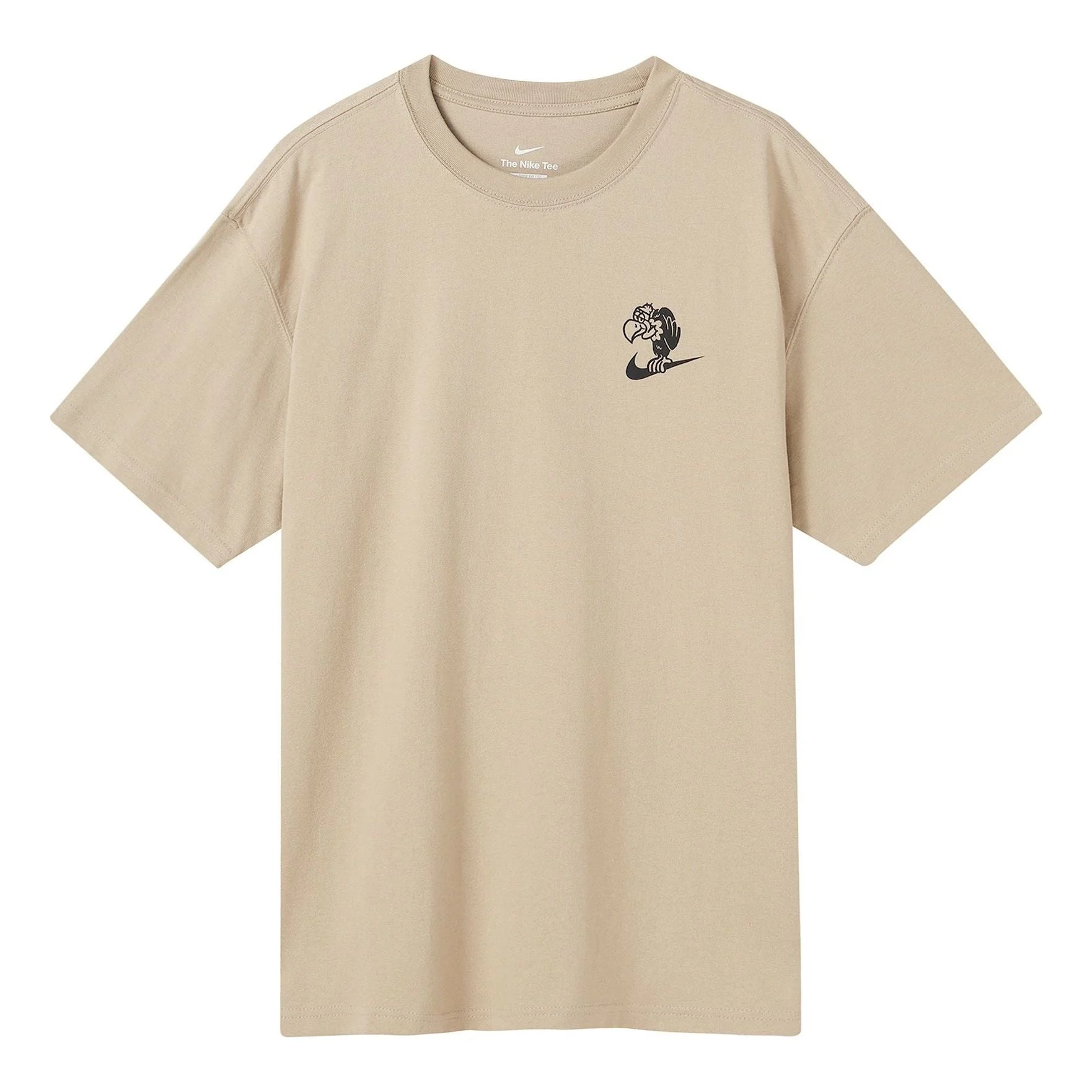 Men's Nike Cartoon Pattern Printing Casual Round Neck Short Sleeve Beige T-Shirt DR8915-250 - 1