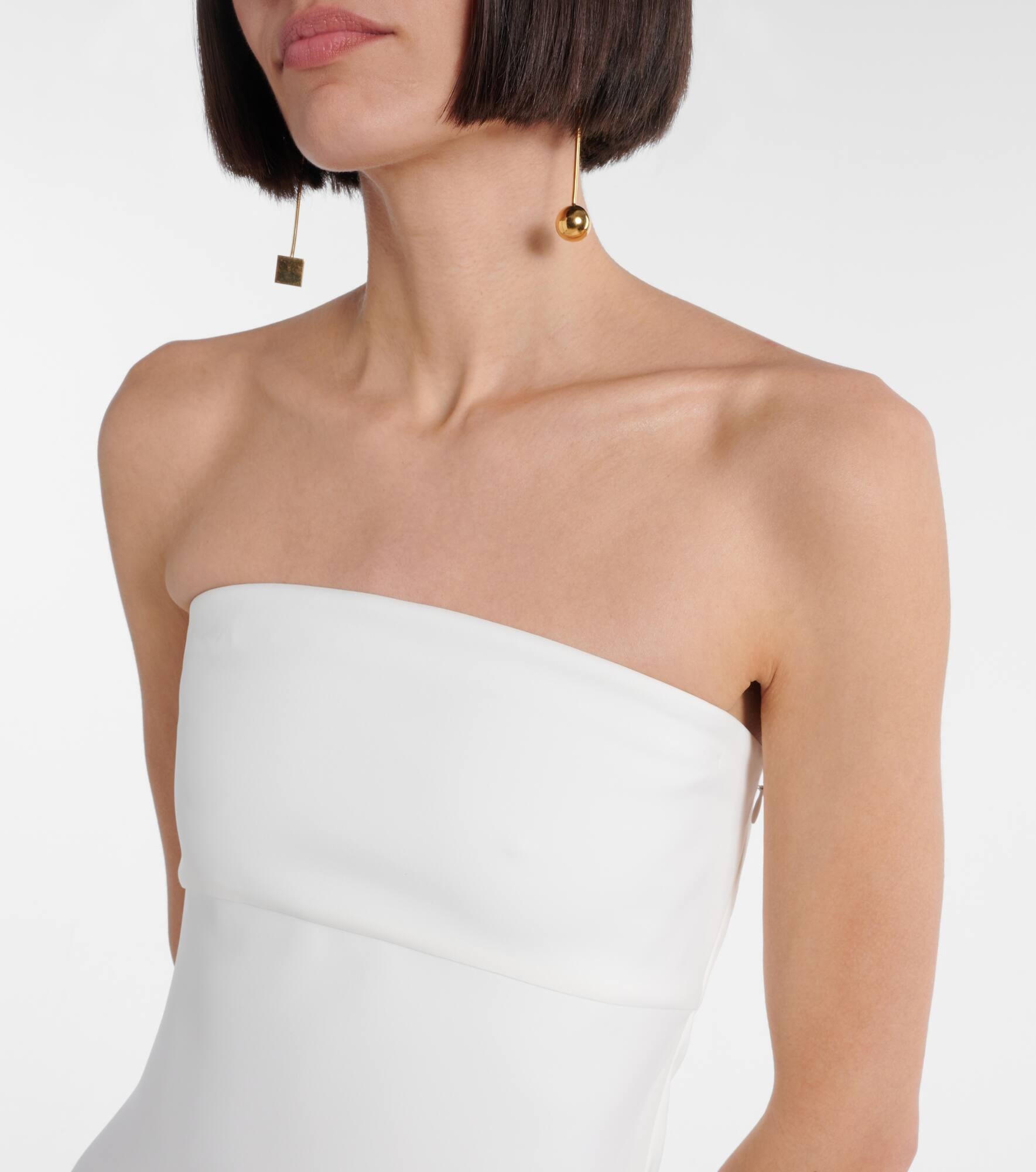 Draped bustier gown - 4