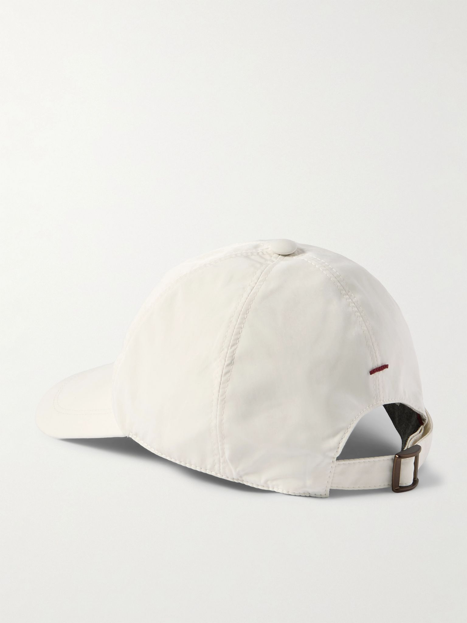 Logo-Embroidered Cotton-Twill Baseball Cap White - 3