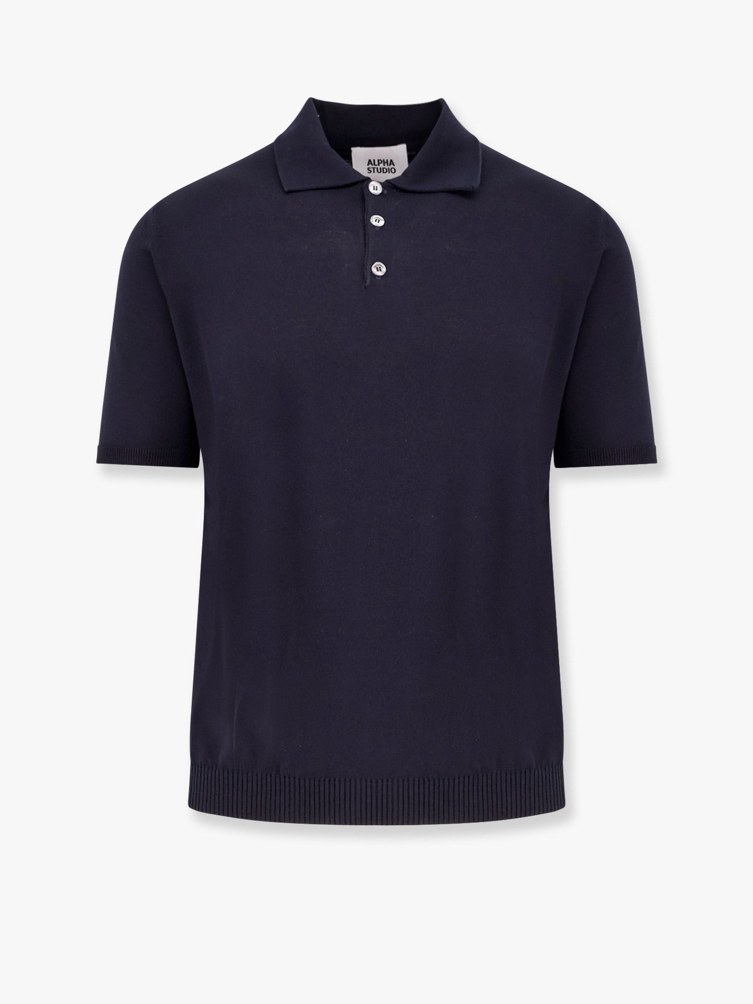ALPHA-STUDIO - Cotton polo shirt - 1
