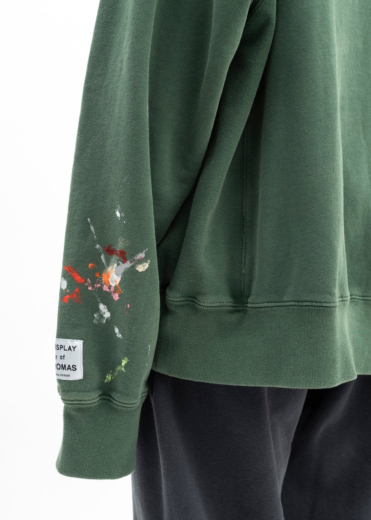 Gallery Dept Green Orange Paint Splatter Hoodie - 4