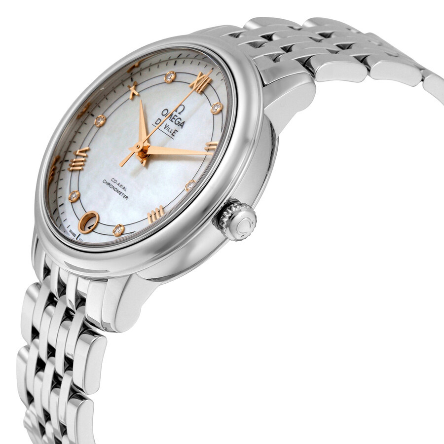 Omega De Ville Mother of Pearl Dial Ladies Watch 424.10.33.20.55.002 - 2