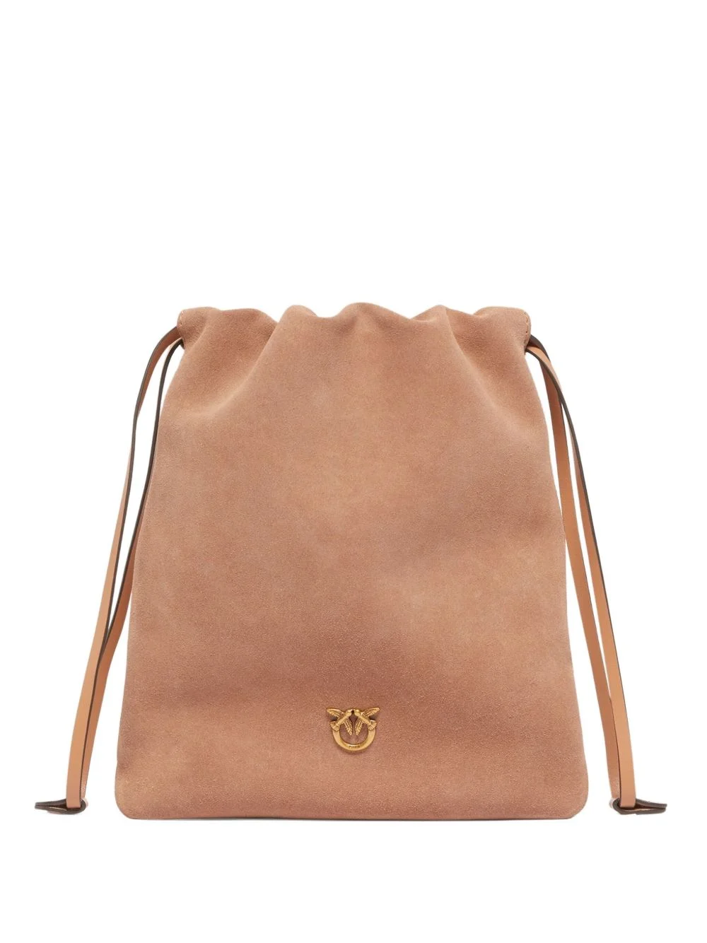 drawstring suede bag - 1