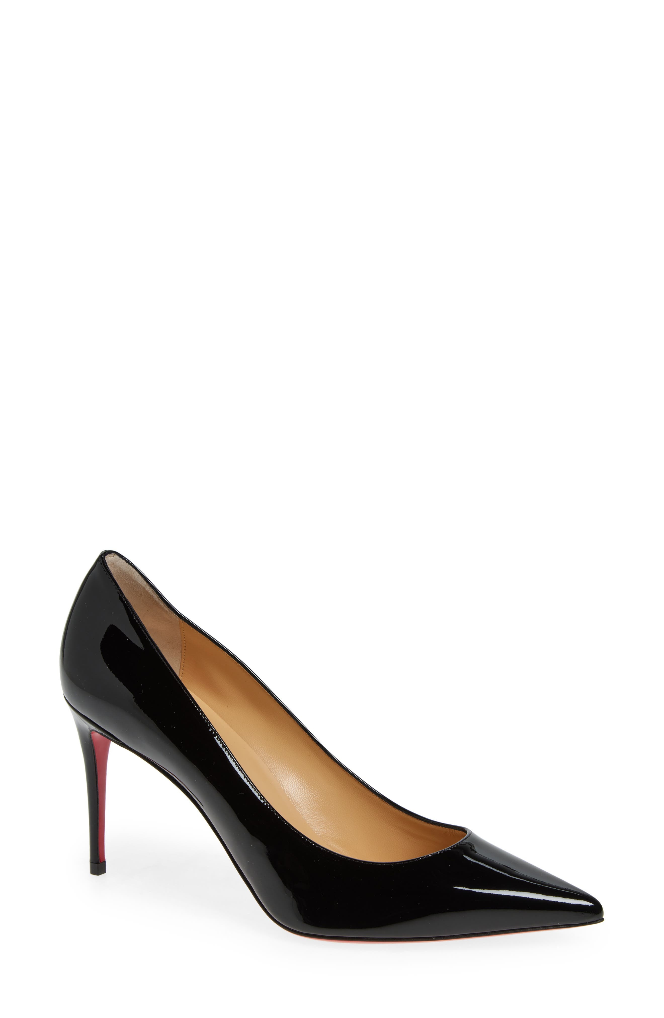 Christian Louboutin Kate Pointed Toe Patent Leather Pump in Bk01 Black at Nordstrom - 2