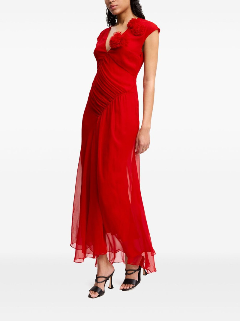 draped chiffon dress 3