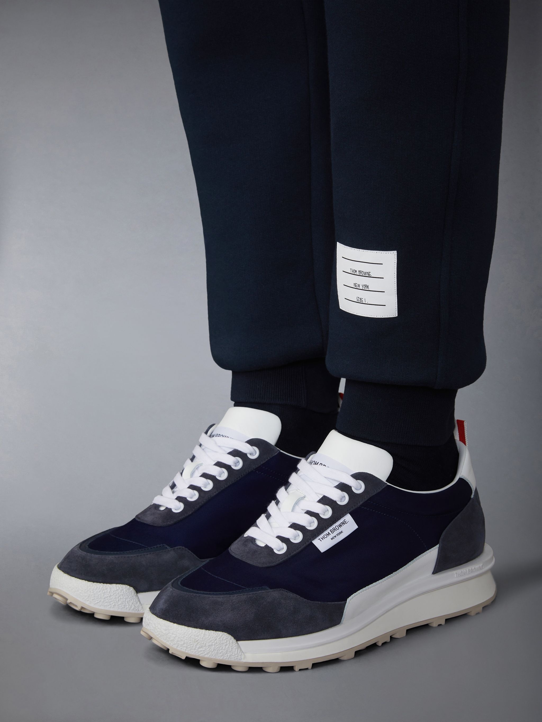 Brushed Color Blocked Sweatpants - 7