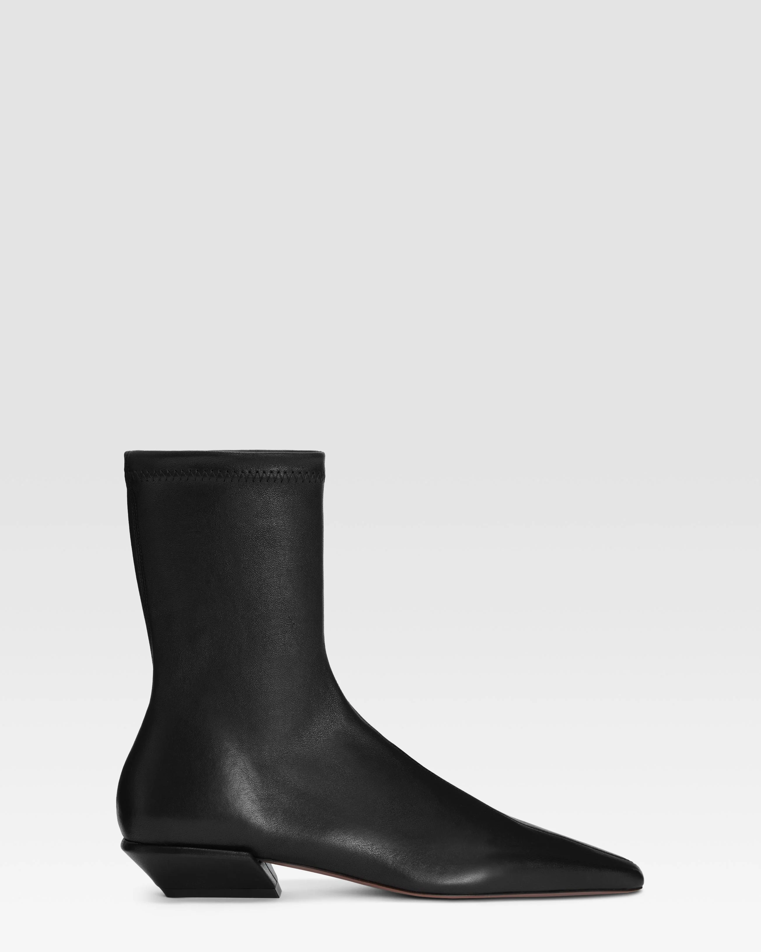 Stretch nappa leather ankle boot - 1