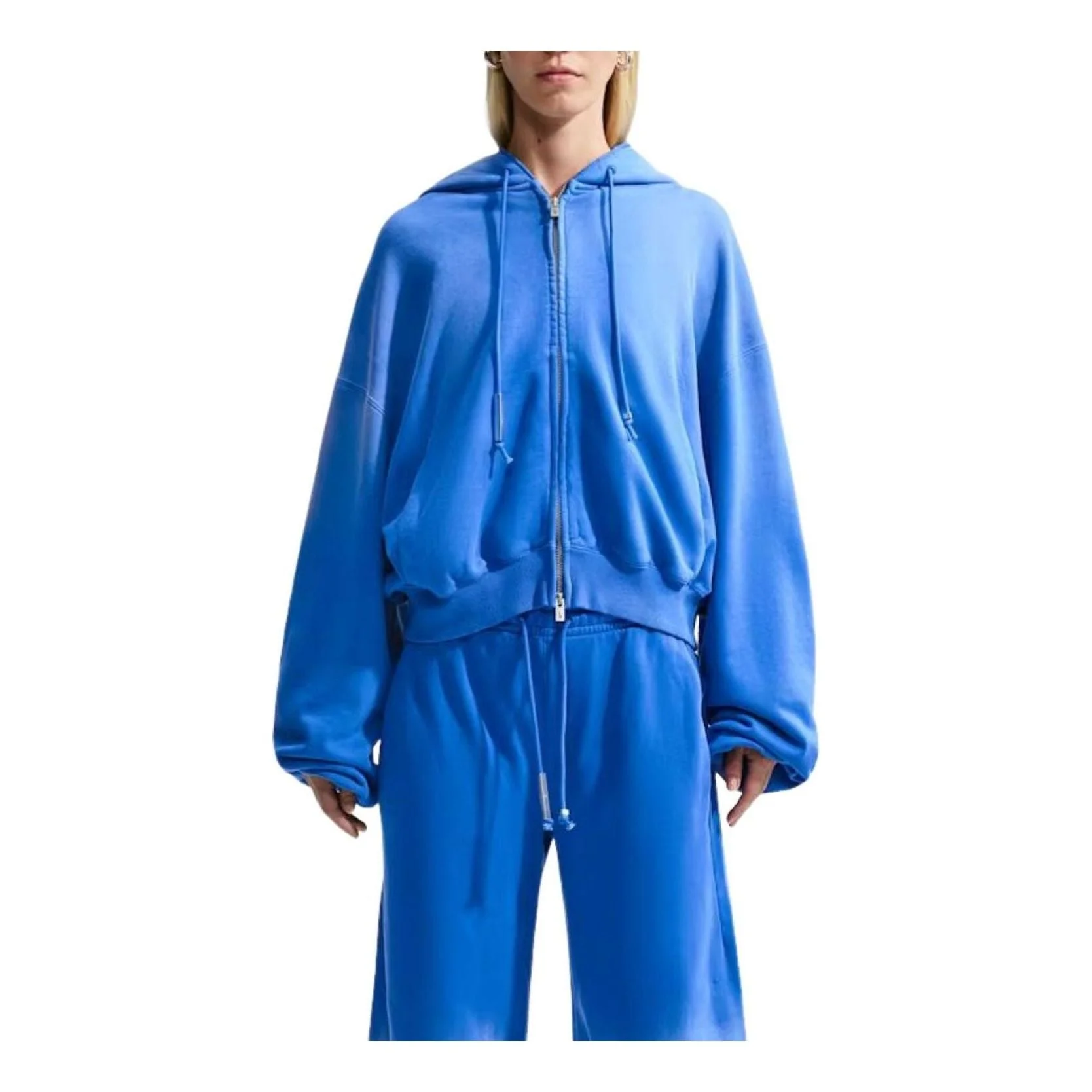 (WMNS) Nike Energy Studio Fleece Hoodie 'Blue' IM6092-405 - 1